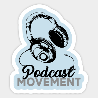 Podcast Movement Headphones (Dark) Sticker